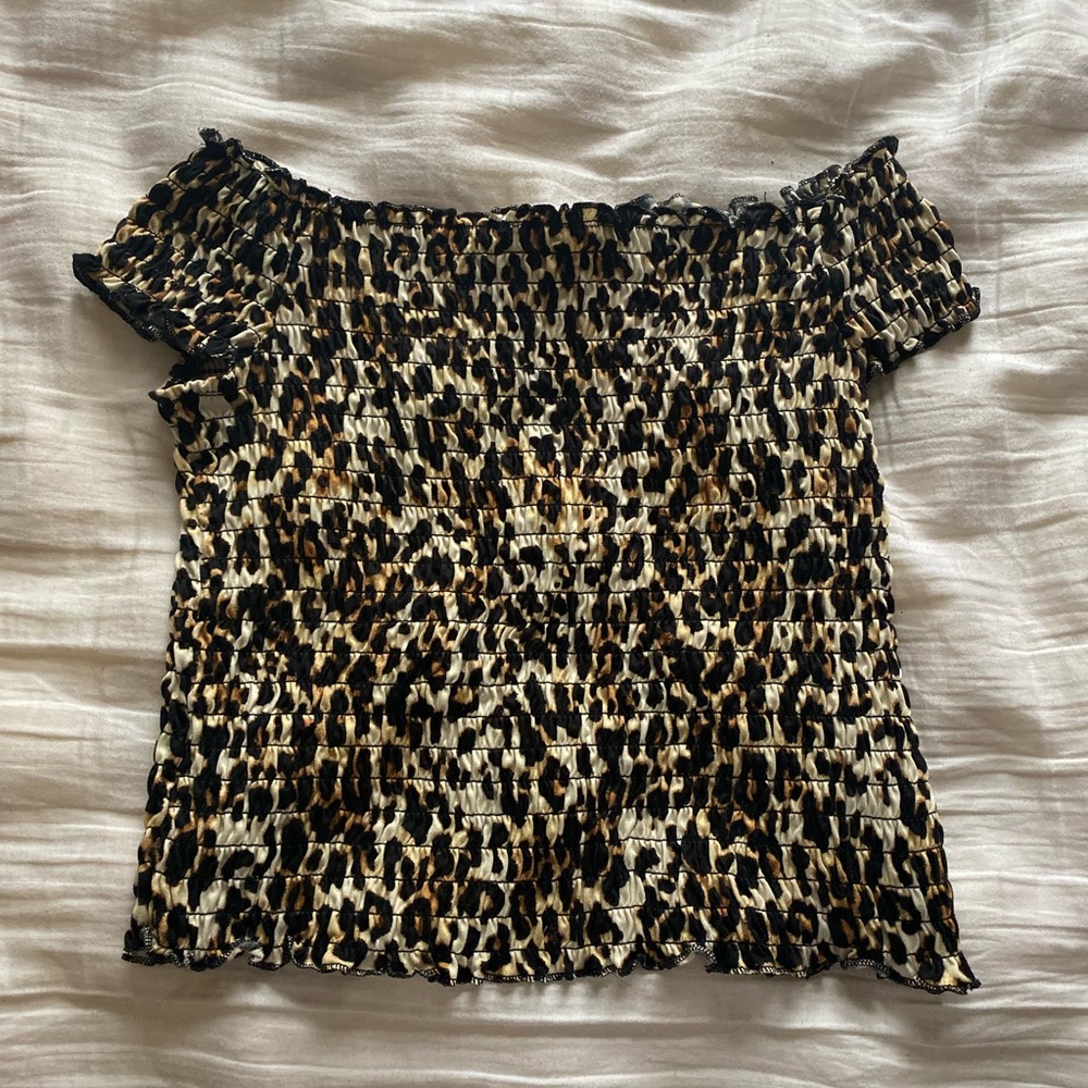 Leopard tube top